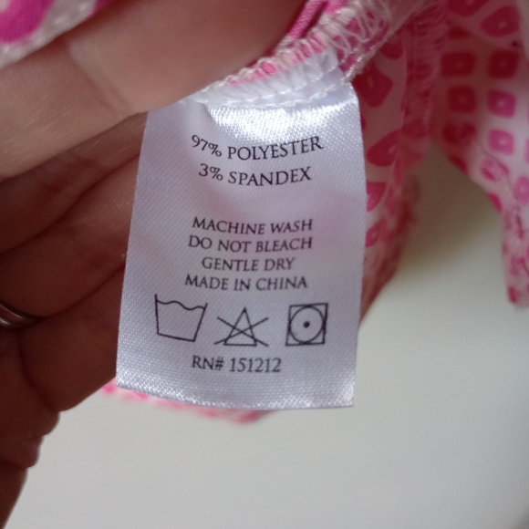 Michelle McDowell Pink & White Blouse Size Medium - Picture 10 of 11